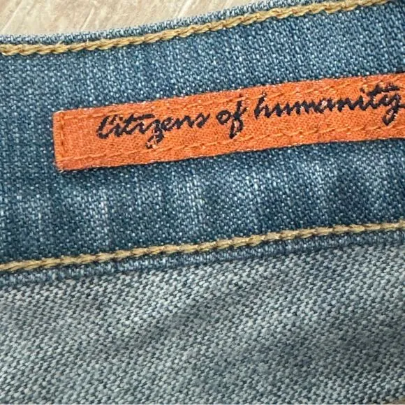 Citizens Of Humanity Kelly Low Waist Boot Cut Blue Jeans Size 27