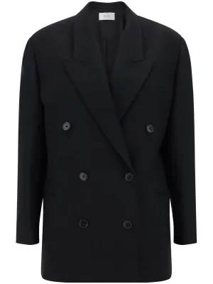 coat Outstanding support wool double-breasted Limited quantity