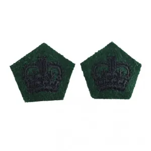 Crown Pip Rank Badge Royal Green Jackets British Army Badge