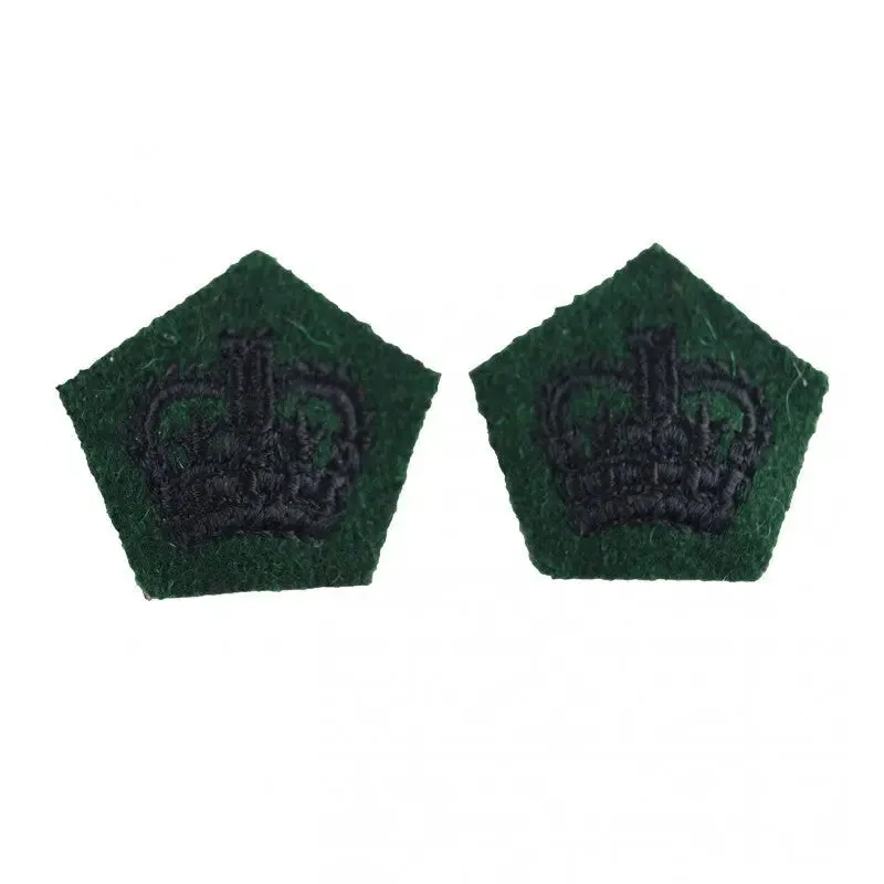 Crown Pip Rank Badge Royal Green Jackets British Army Badge