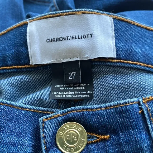 CURRENT / ELLIOT The Admirer High Waisted Flare Jeans in Scorpio Indigo Boho