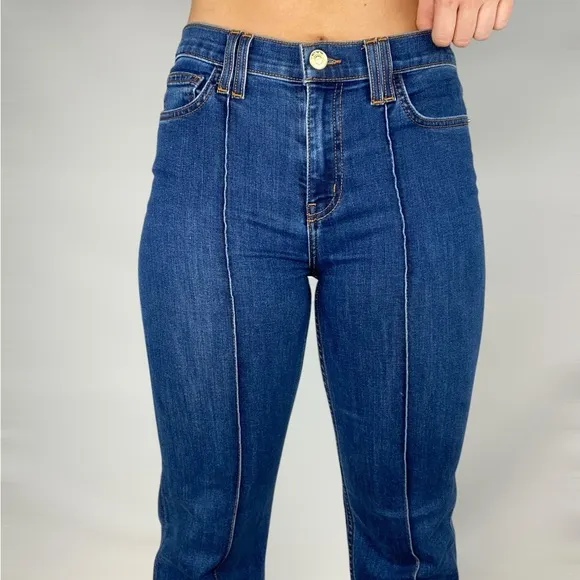 CURRENT / ELLIOT The Admirer High Waisted Flare Jeans in Scorpio Indigo Boho