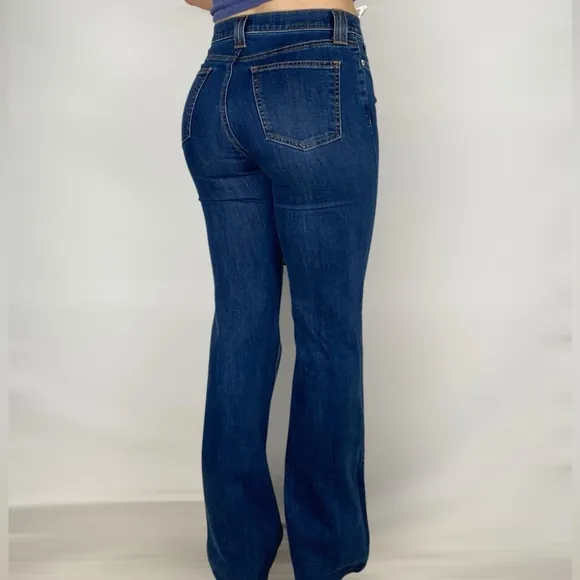 CURRENT / ELLIOT The Admirer High Waisted Flare Jeans in Scorpio Indigo Boho