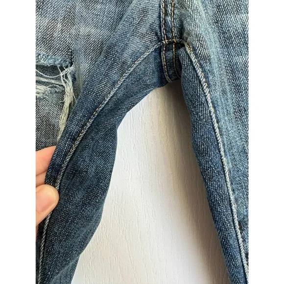 Current/Elliott The Stiletto Denim Leopard Destroy 27