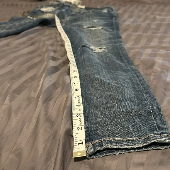 Current/Elliott The Stiletto Denim Leopard Destroy 27