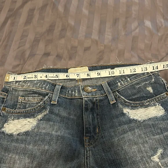 Current/Elliott The Stiletto Denim Leopard Destroy 27