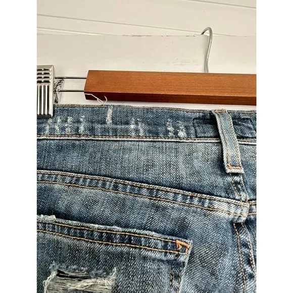 Current/Elliott The Stiletto Denim Leopard Destroy 27
