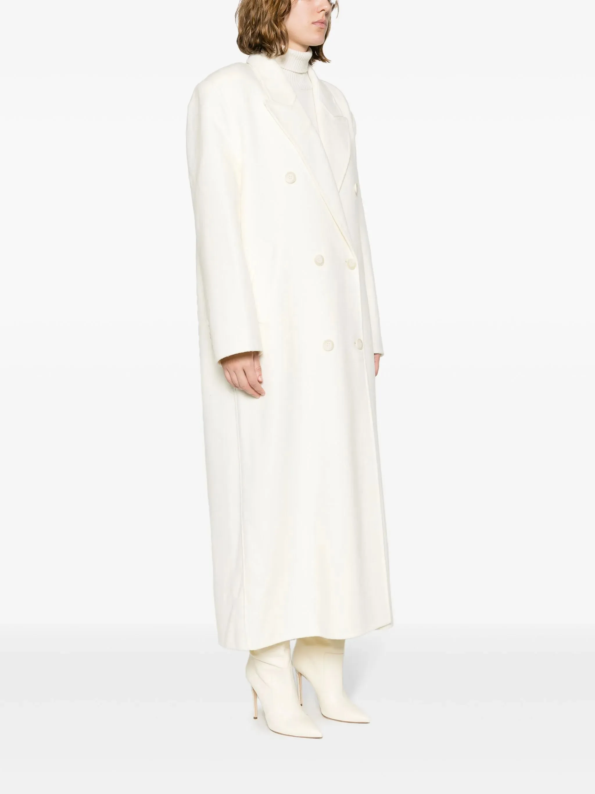 Dedicated assistance coat Gaia Versatile double-breasted