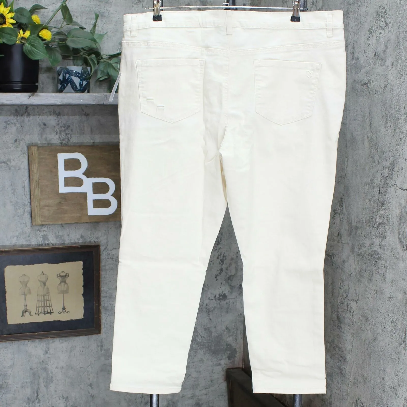 DG2 by Diane Gilman Petite Plus Virtual Stretch Destructed Skinny Jeans