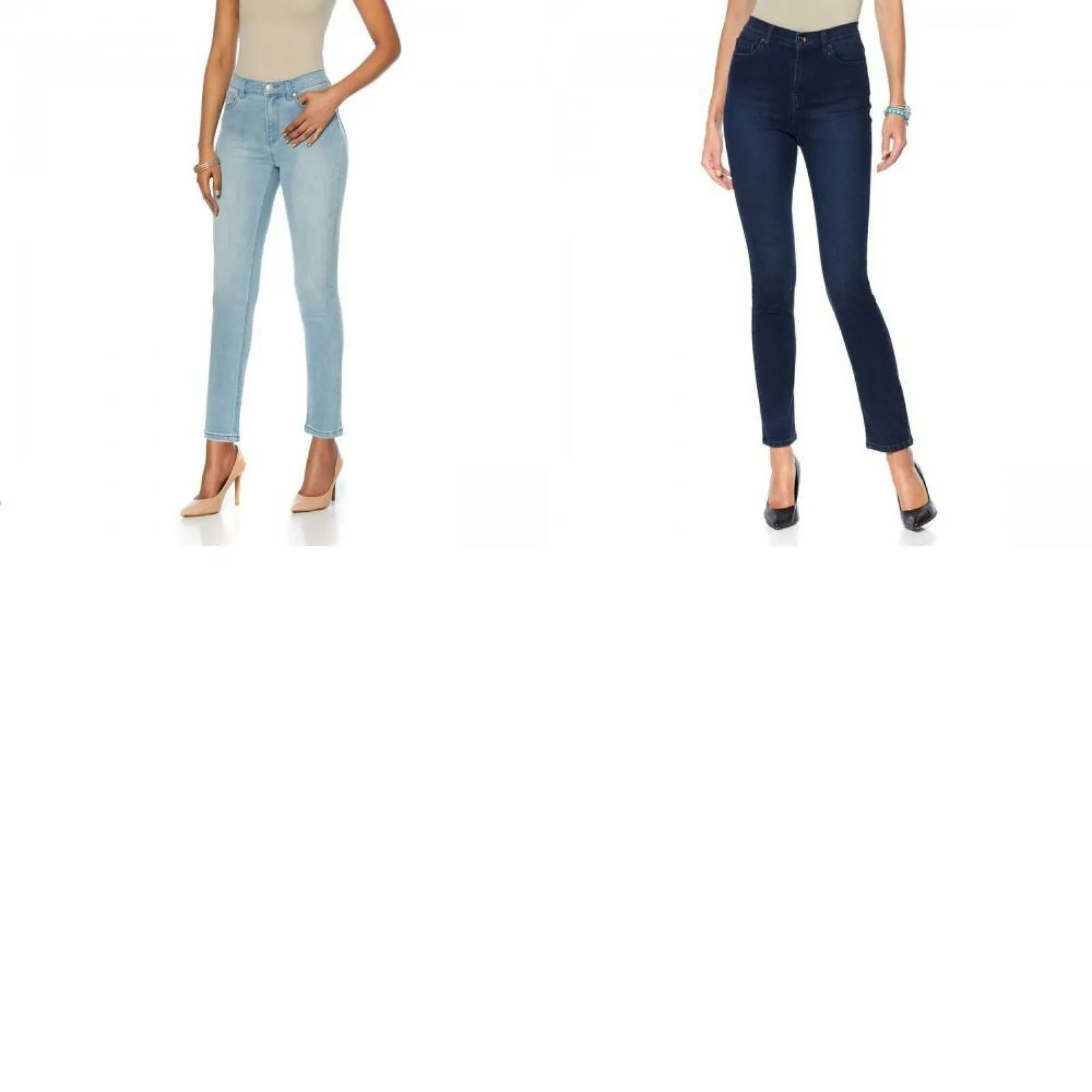 DG2 by Diane Gilman Women's Petite Virtual Stretch Skinny Jeans