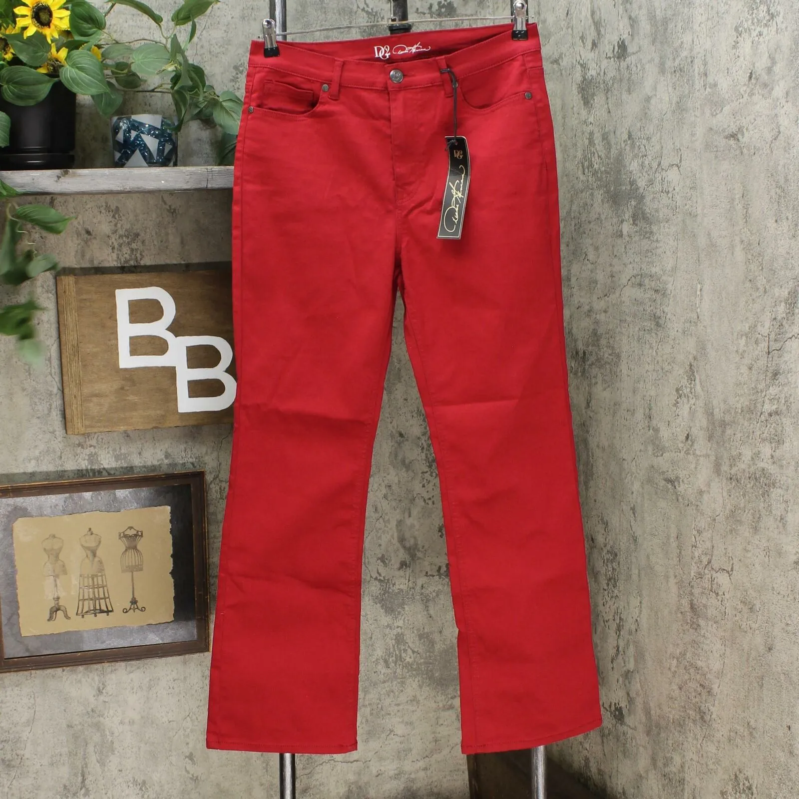 DG2 by Diane Gilman Women's Virtual Stretch Bootcut Jeans