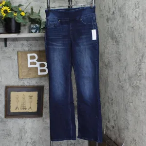 DG2 Womens Stretch Waist Bootcut Jeggings 731915 Indigo Blue M