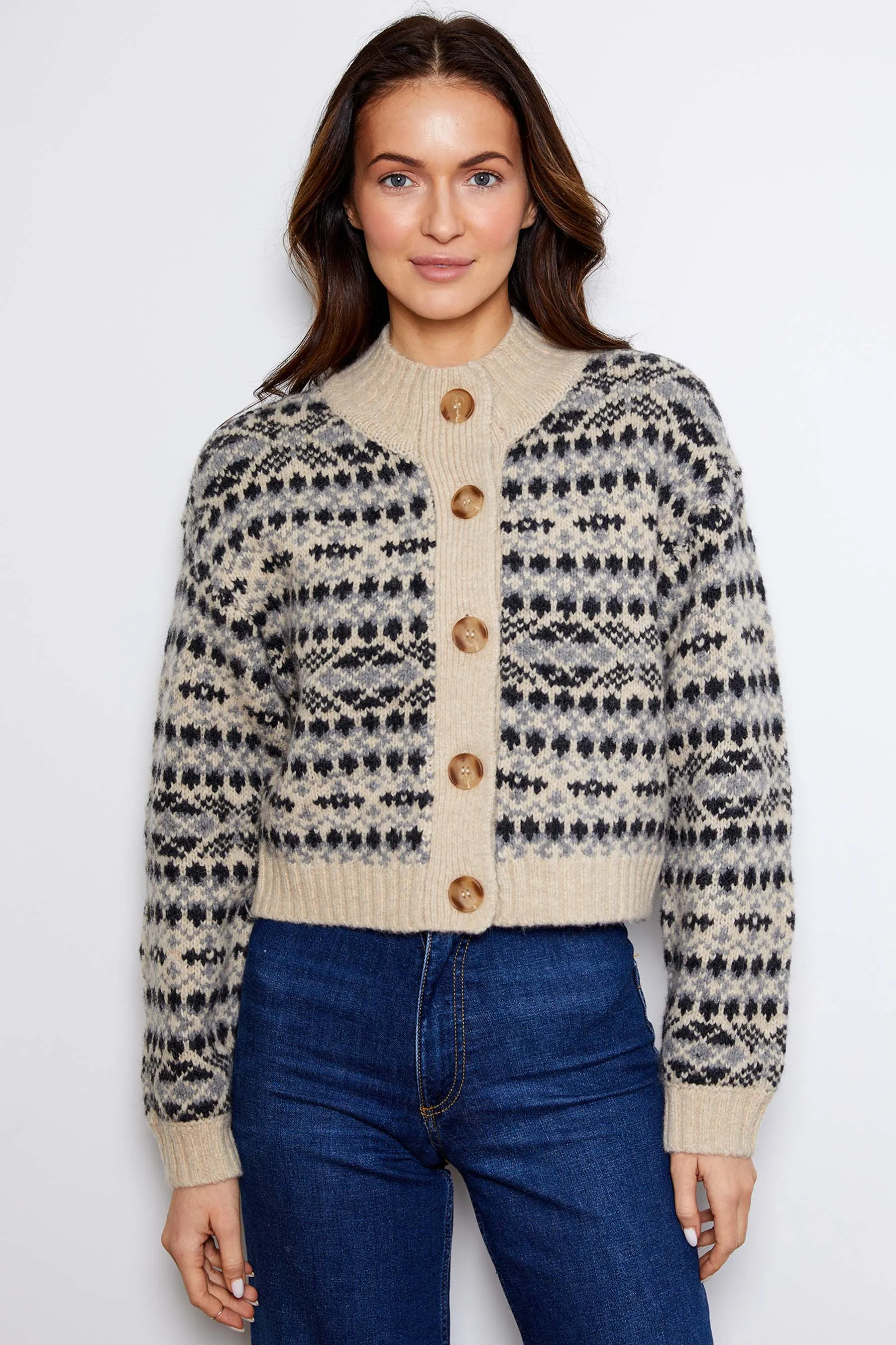 DH NY Kinsley Cardigan - Grey Combo
