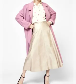 Dixie - Faux Leather Midi Skirt