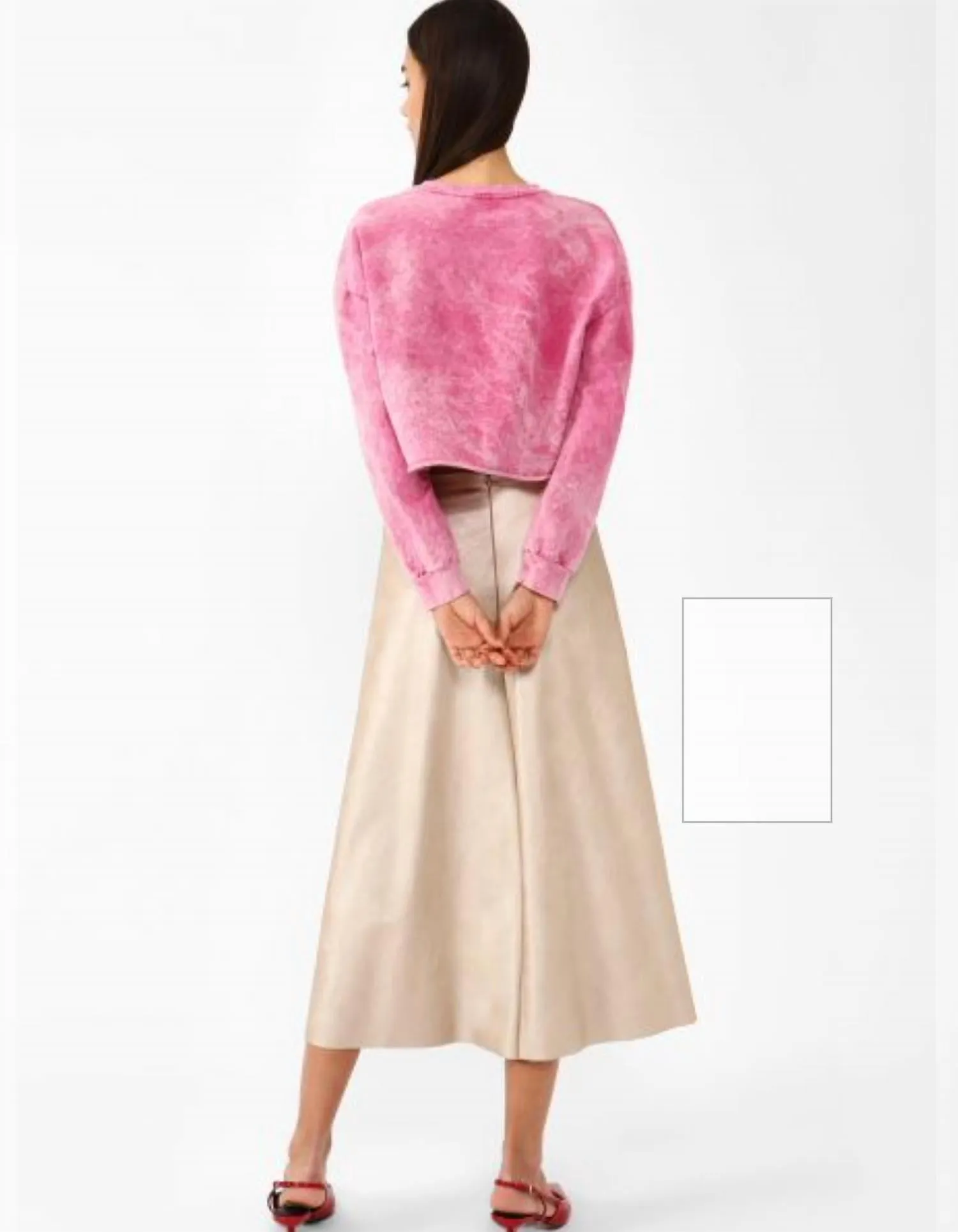Dixie - Faux Leather Midi Skirt