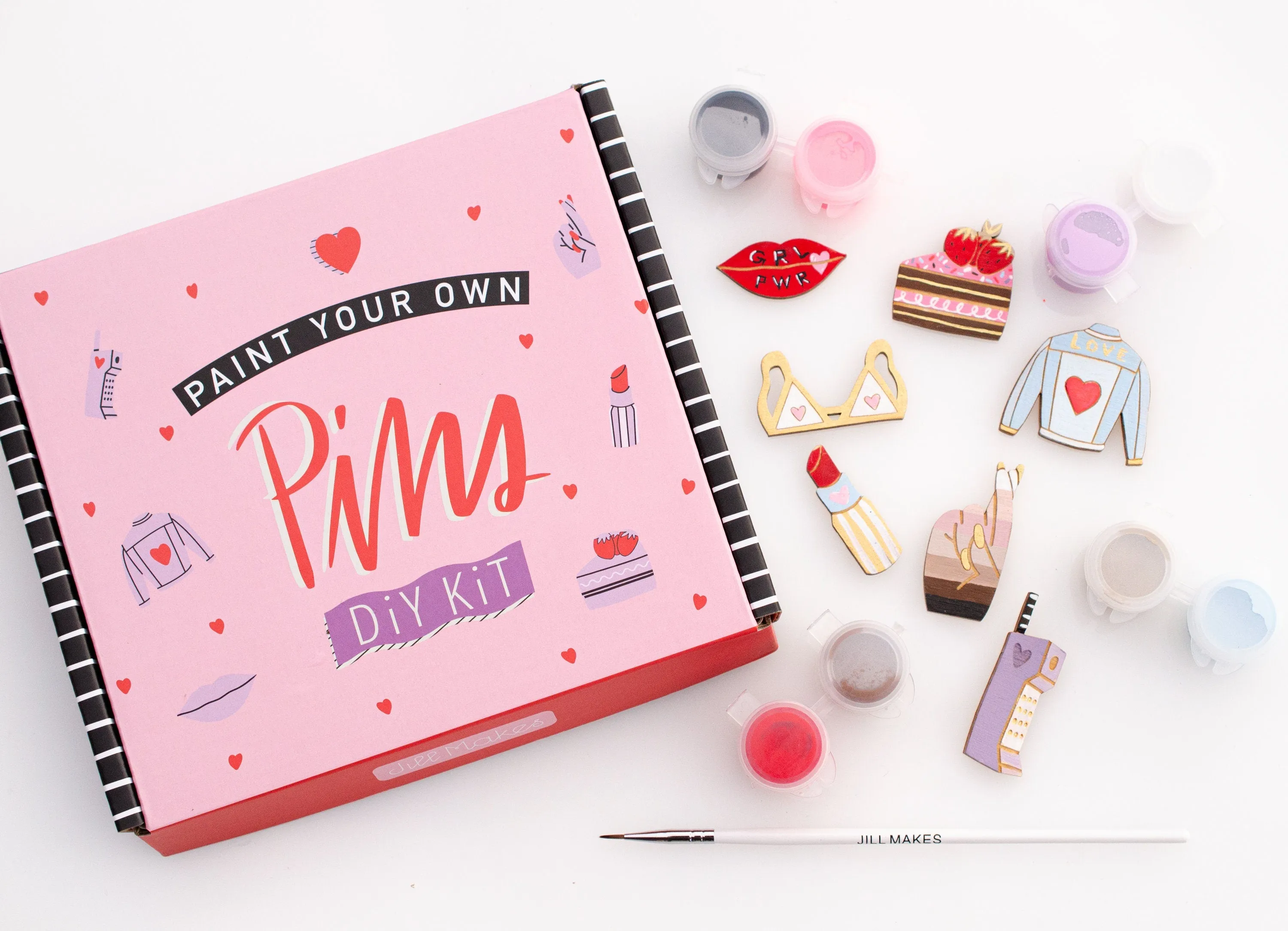 DIY Pin kit, galentines gift, bachelorette party craft, best friend gift, diy jewelry, diy gift, gifts for her, craft kit, stocking stuffer