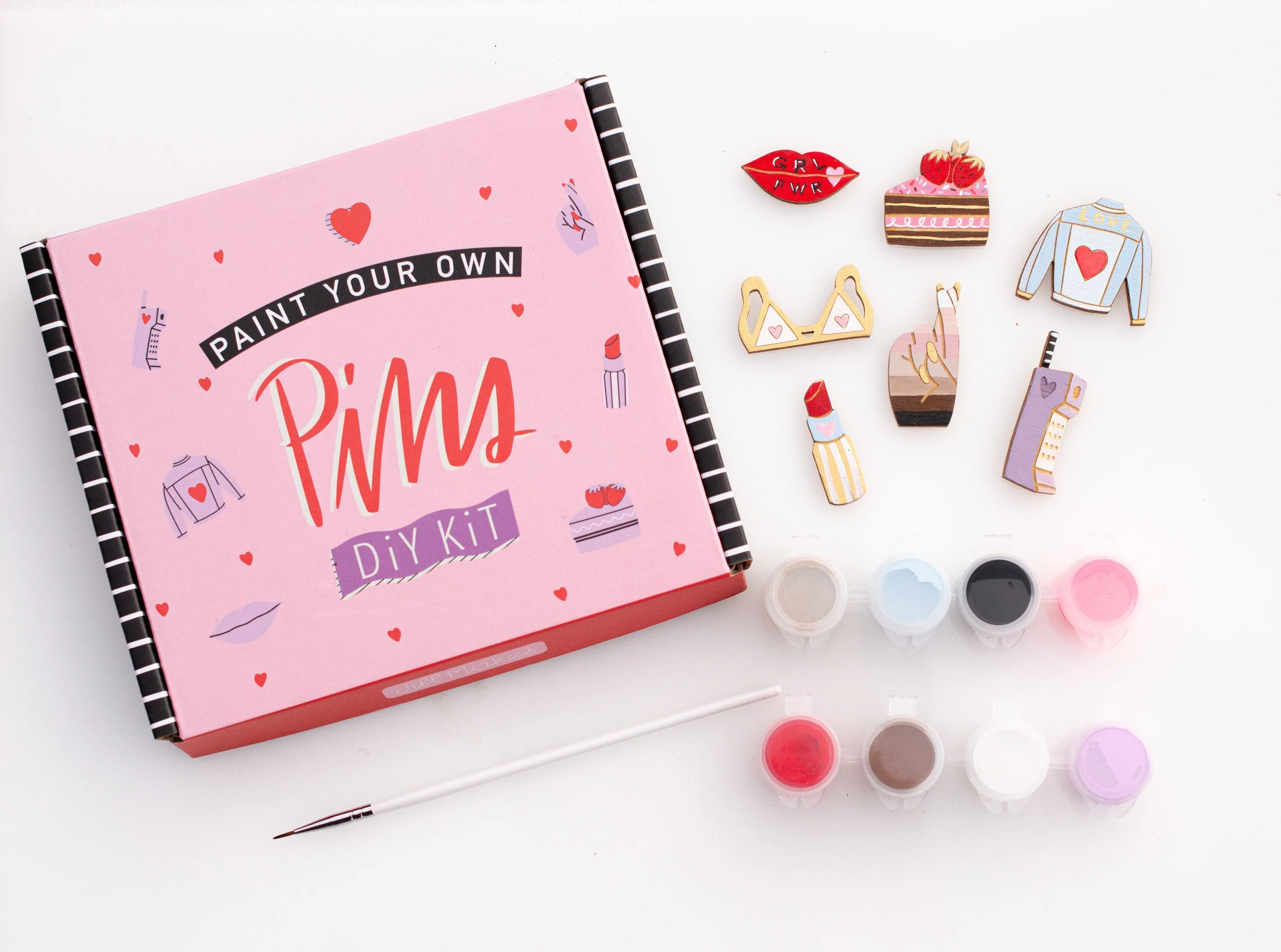 DIY Pin kit, galentines gift, bachelorette party craft, best friend gift, diy jewelry, diy gift, gifts for her, craft kit, stocking stuffer