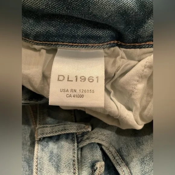 DL 1961 SAHARA Farrow Cropped High Rise Skinny Jeans 28