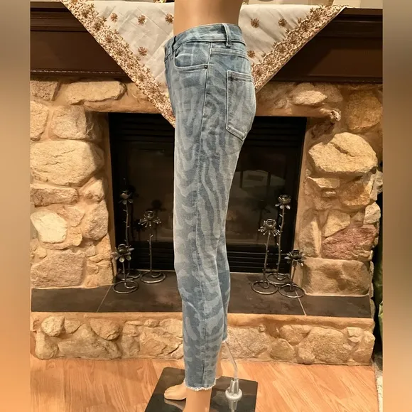 DL 1961 SAHARA Farrow Cropped High Rise Skinny Jeans 28