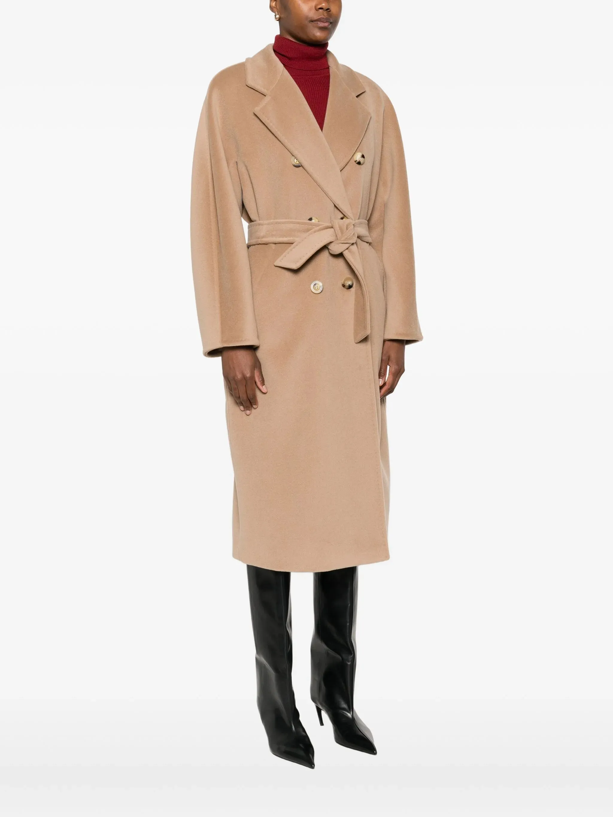 double-breasted Functional Madame wool coat Special promotions