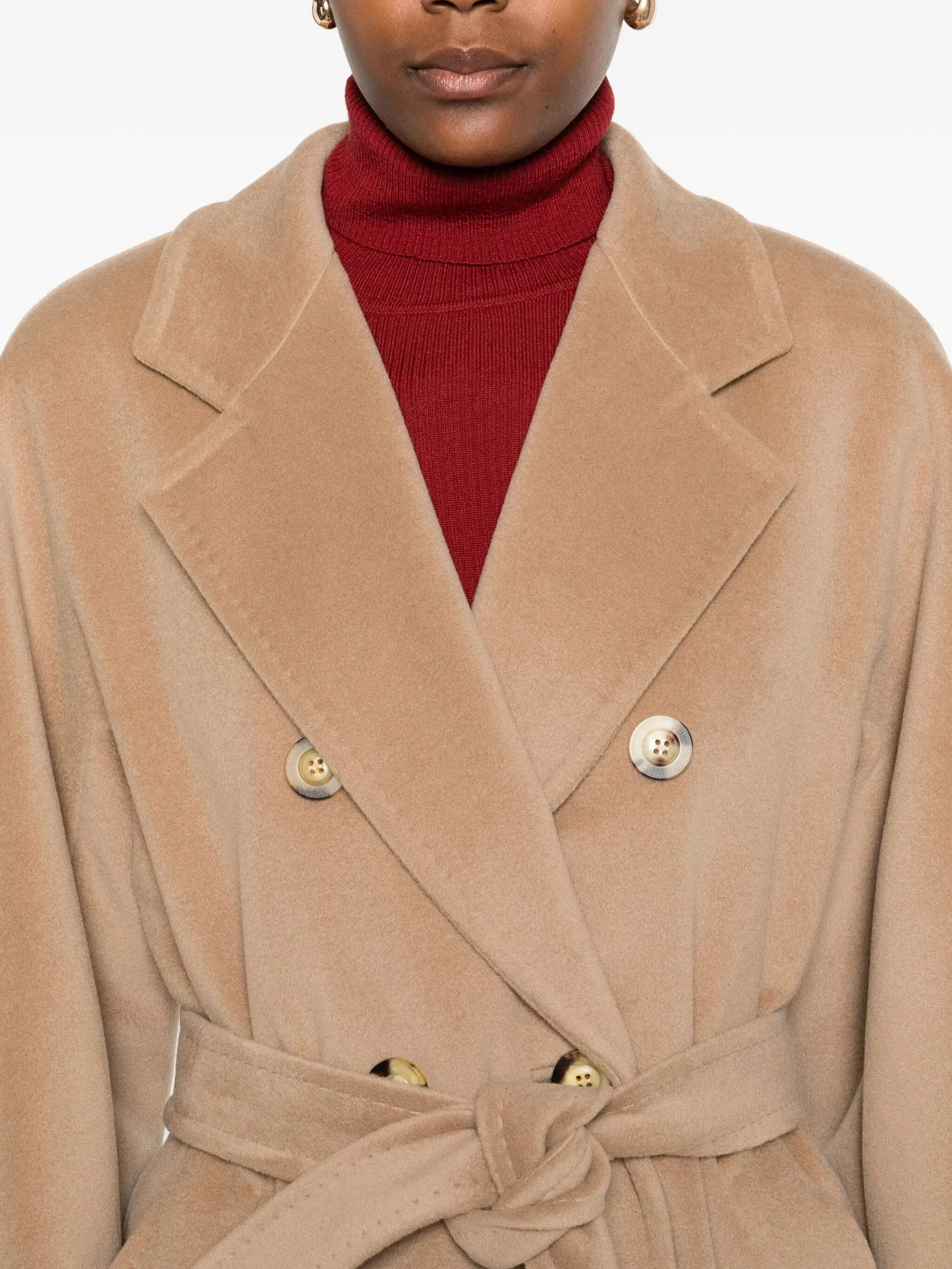 double-breasted Functional Madame wool coat Special promotions