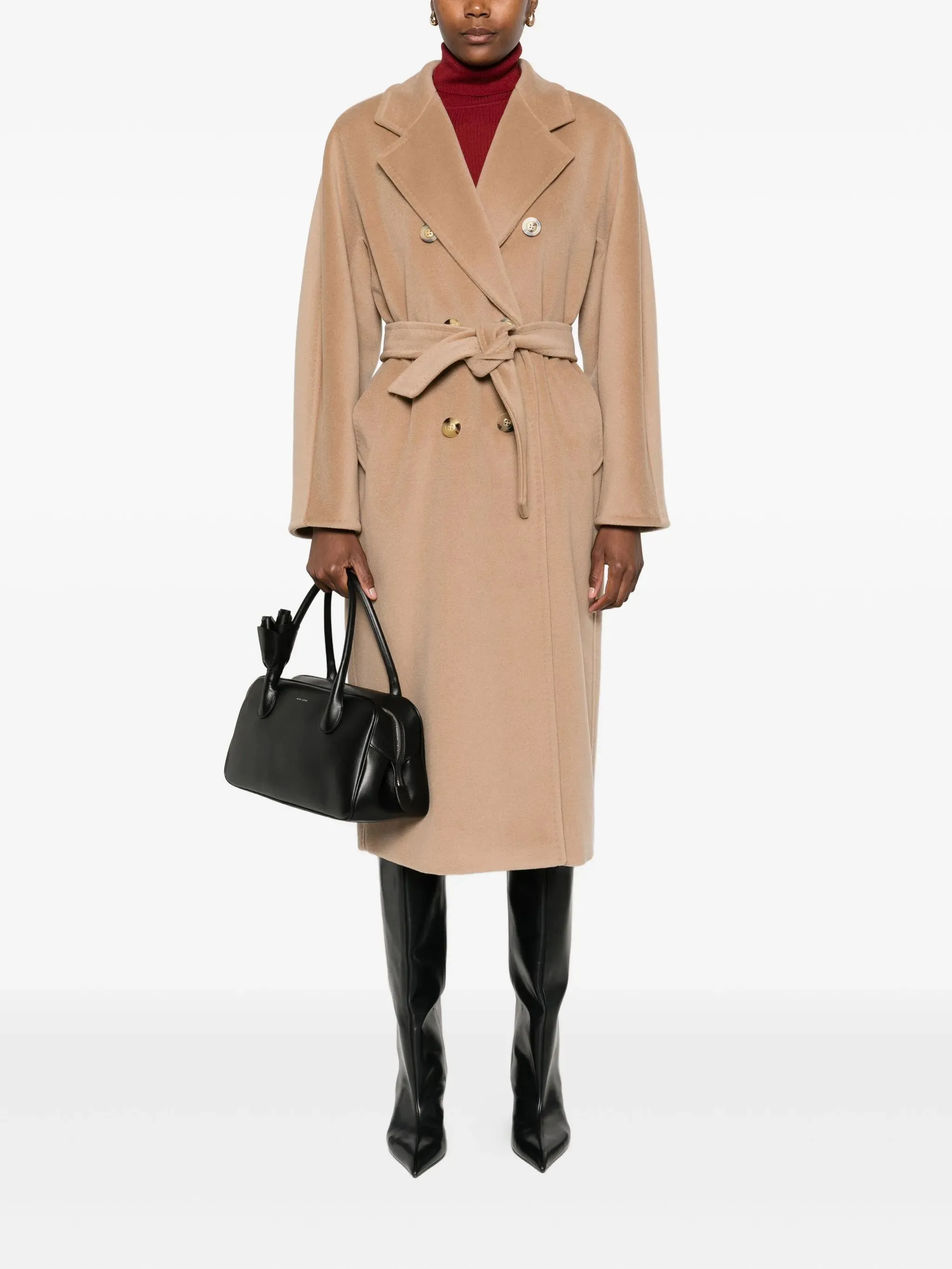 double-breasted Functional Madame wool coat Special promotions