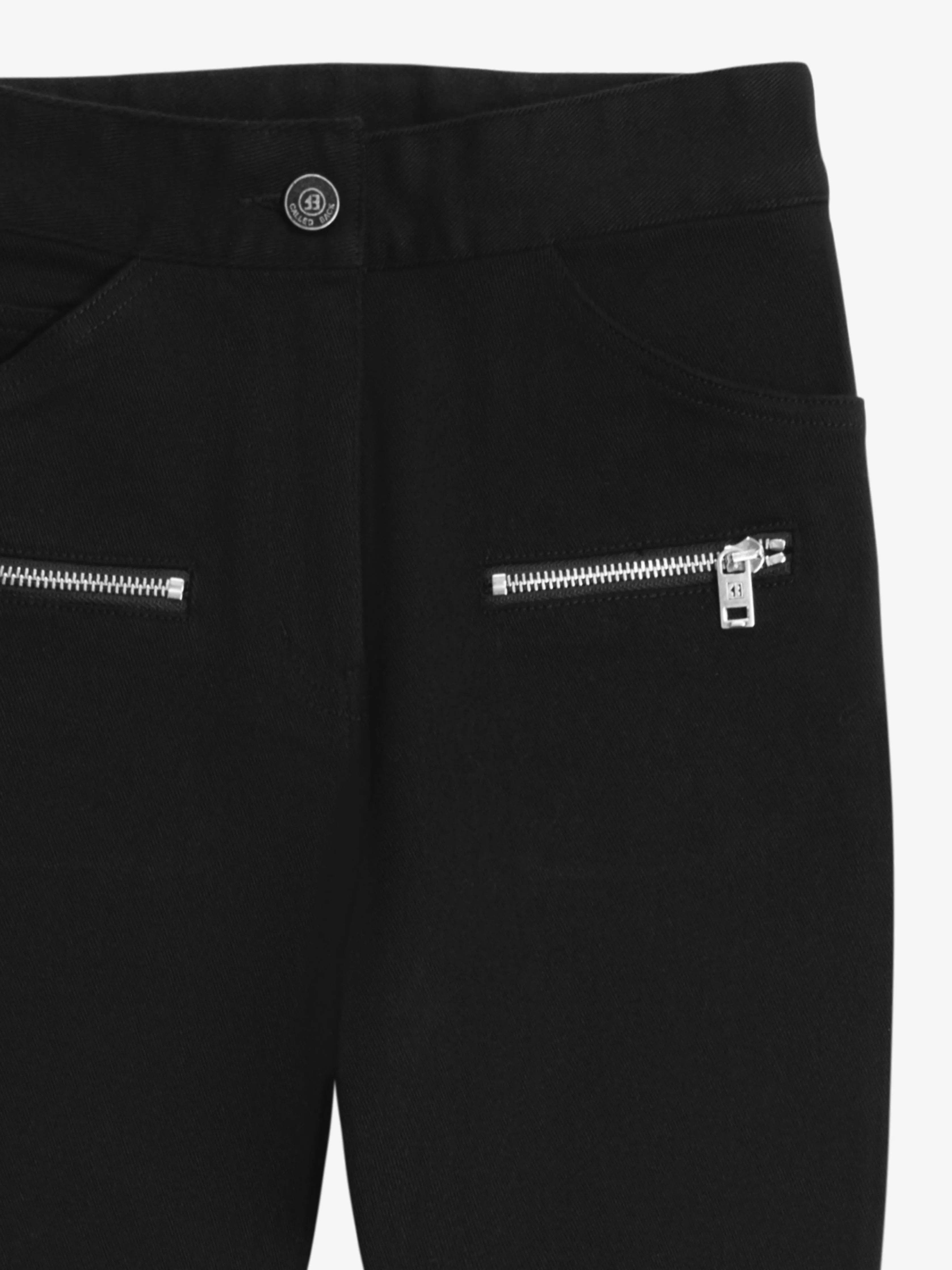 Double-Zipper Flared Jeans