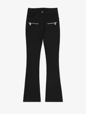 Double-Zipper Flared Jeans