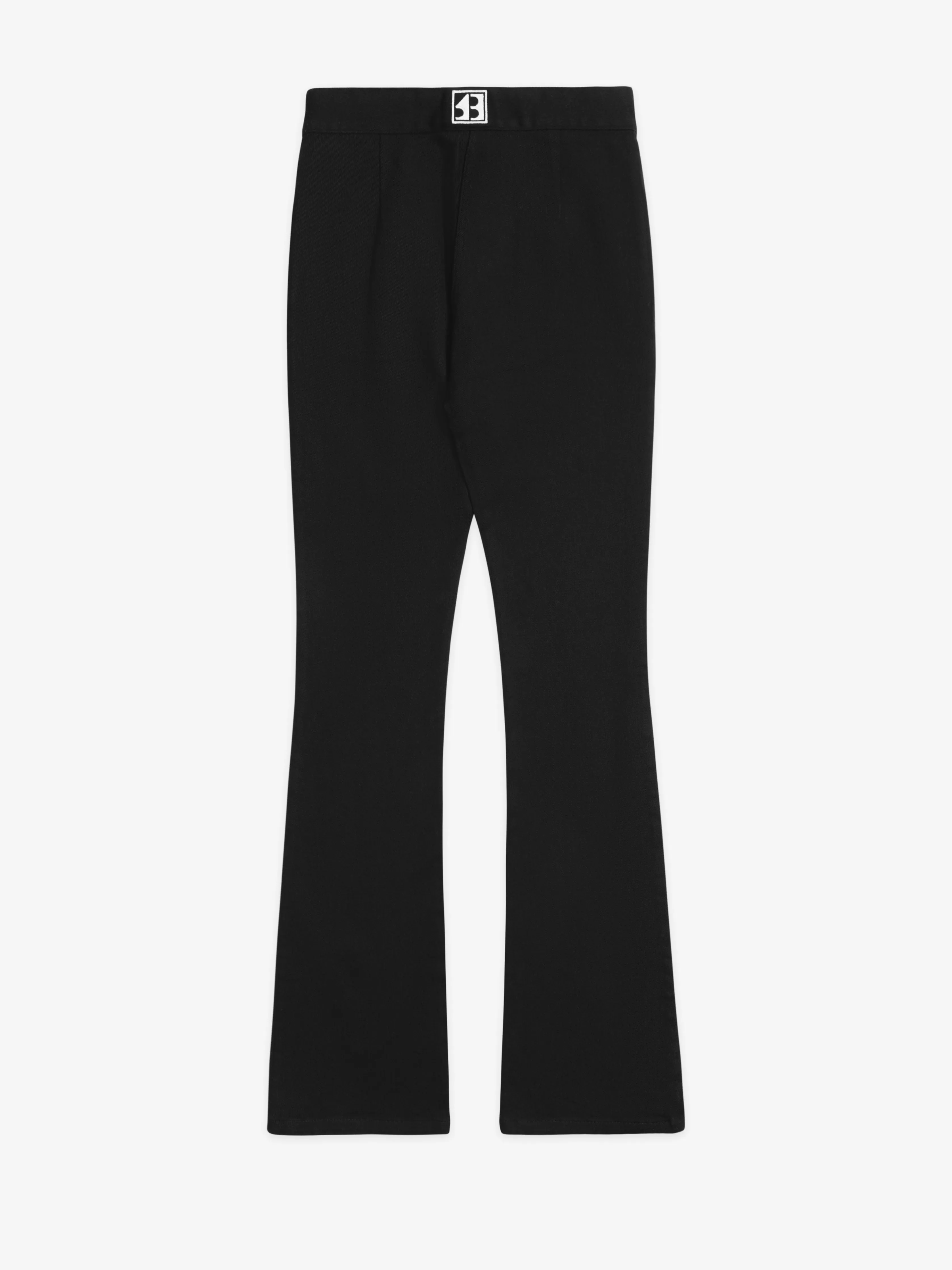 Double-Zipper Flared Jeans