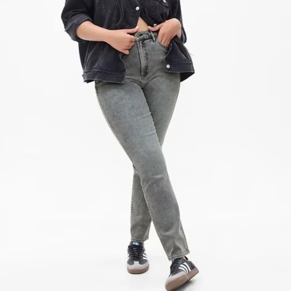 Eileen Fisher grey High Rise jeans sz18P