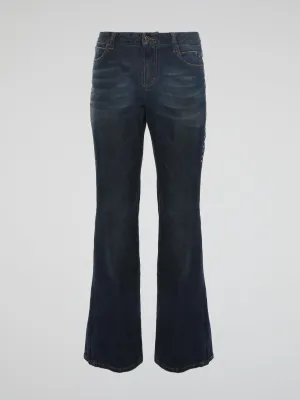 Embellished Flared Jeans