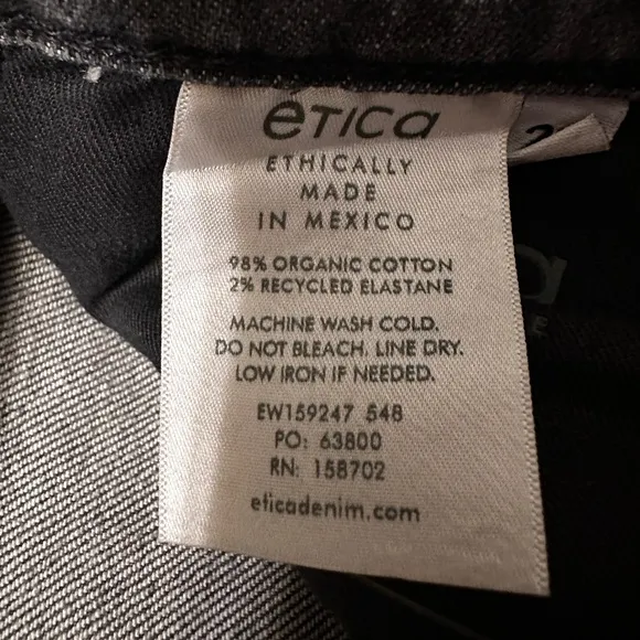 Etica Scarlet Mid Rise Slim Jeans - NWT - Size 28