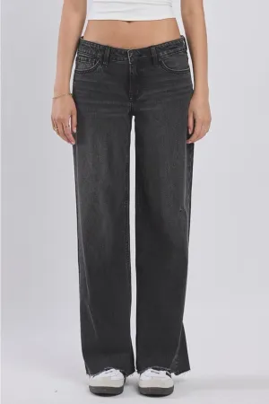 Eunina Felix Low Rise Baggy Jean in Black Mystic