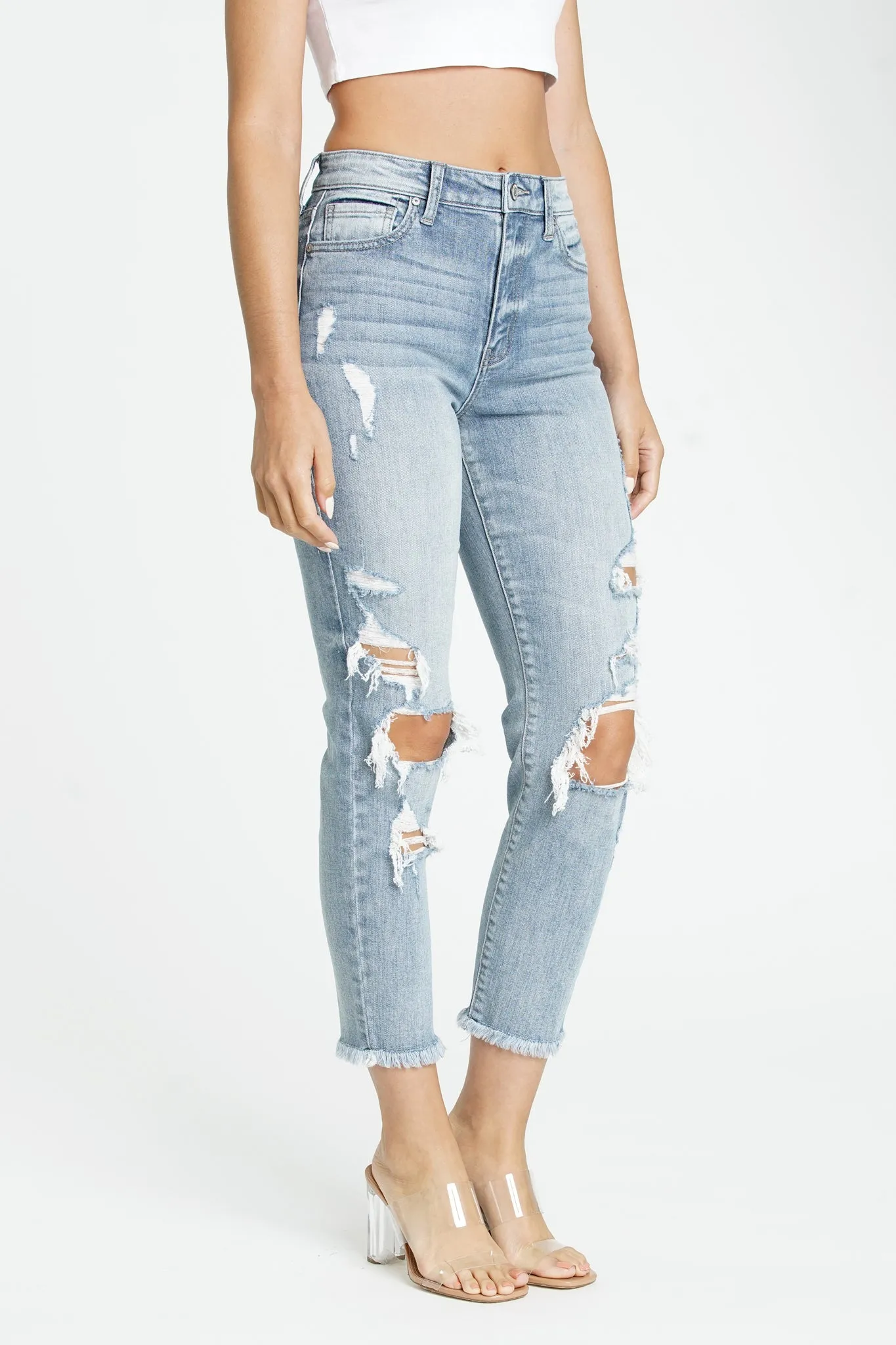 Eunina Tobi Mom Jeans in Cardon