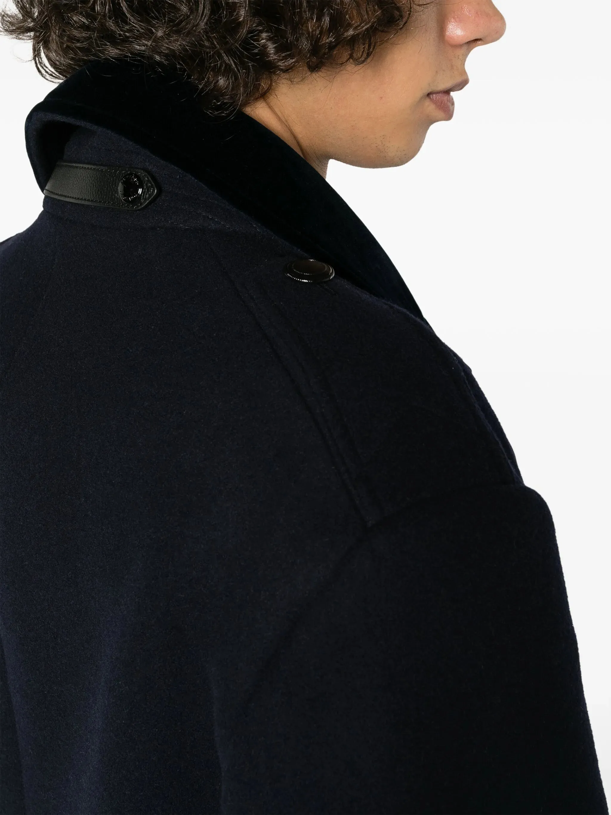 Exquisite double-breasted New Year promotion wool peacoat