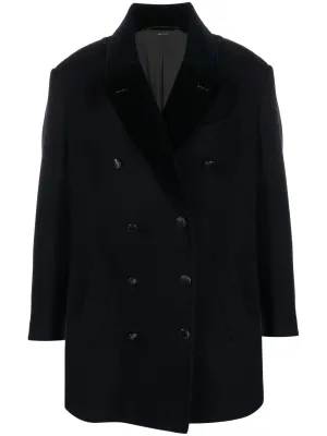 Exquisite double-breasted New Year promotion wool peacoat