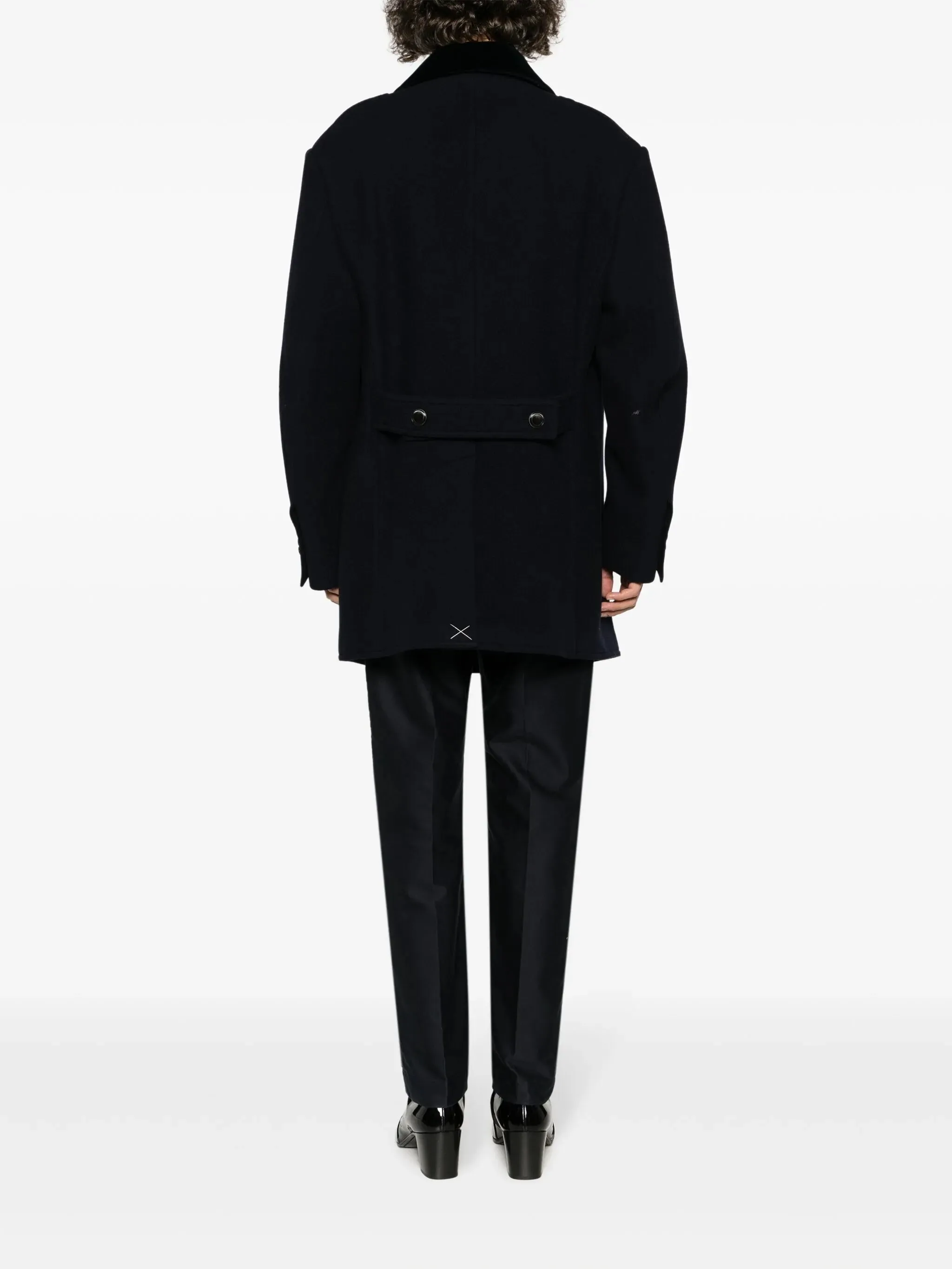 Exquisite double-breasted New Year promotion wool peacoat