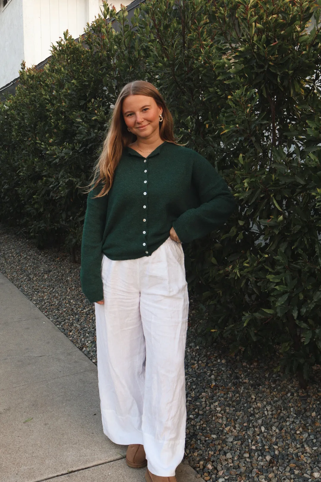 Firewood Sweater in Forest Green