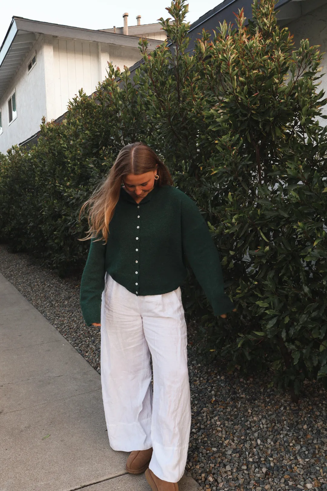 Firewood Sweater in Forest Green