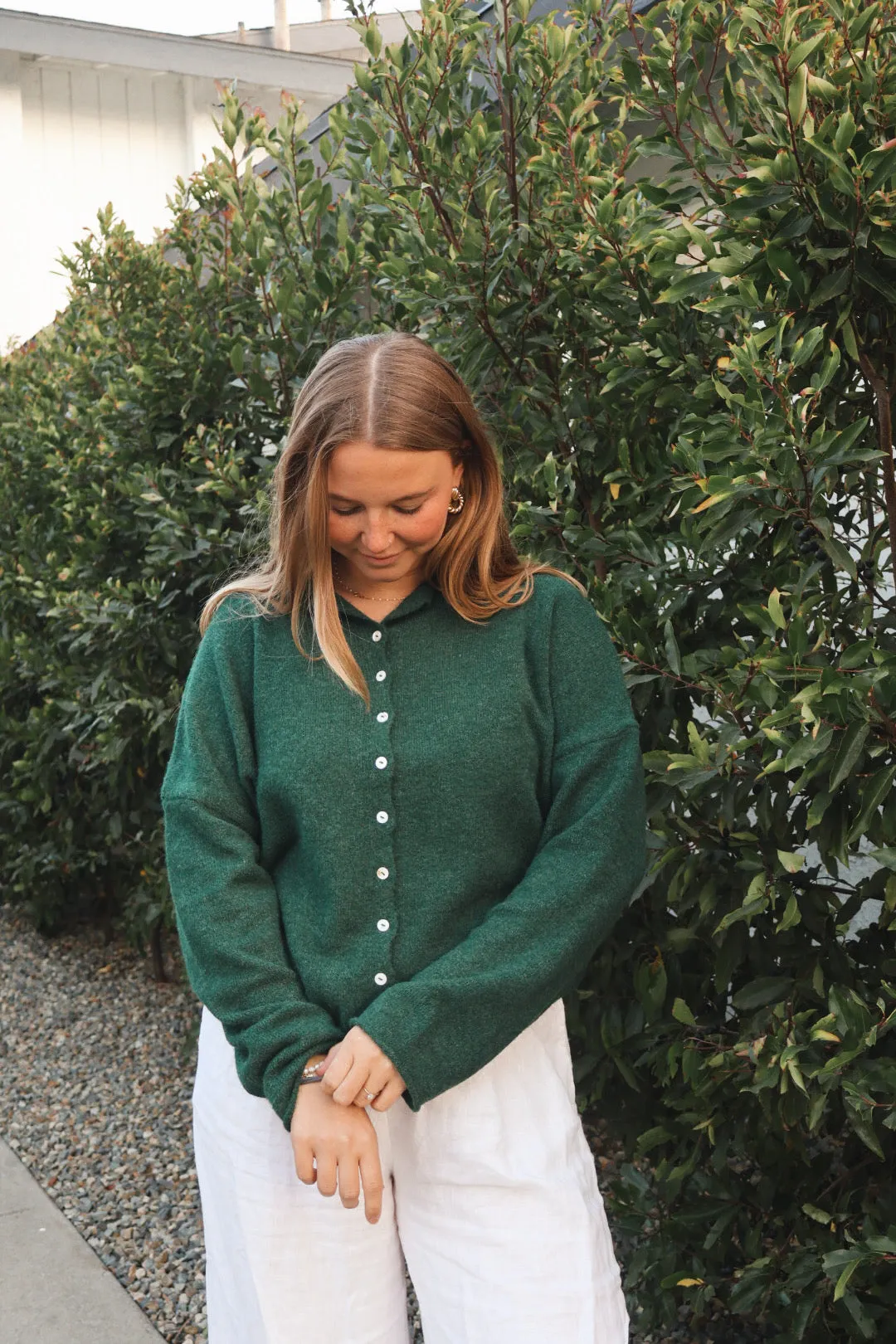 Firewood Sweater in Forest Green