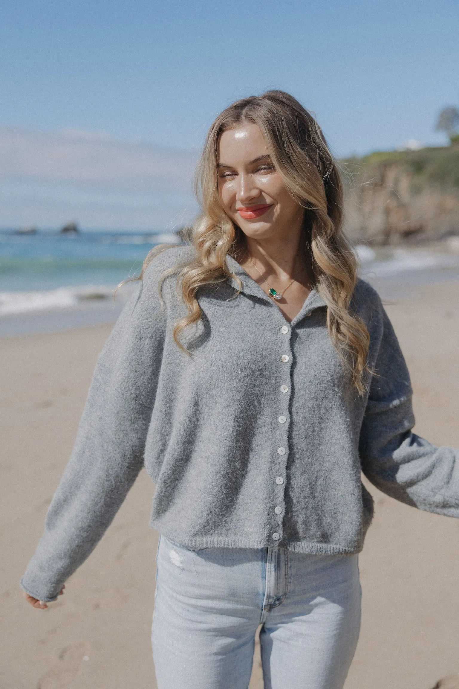 Firewood Sweater in Grey