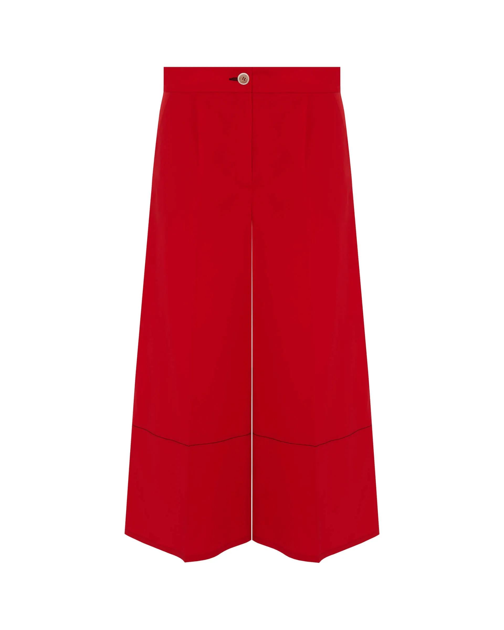 flared cotton trousers