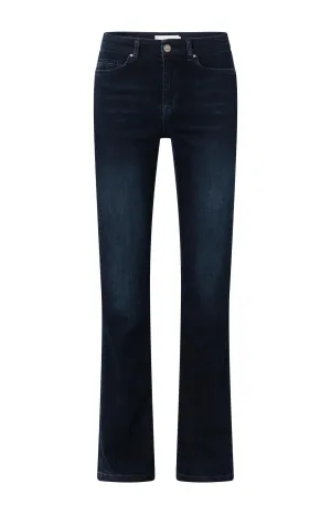 Flared denim jeans with mid waist - L34
