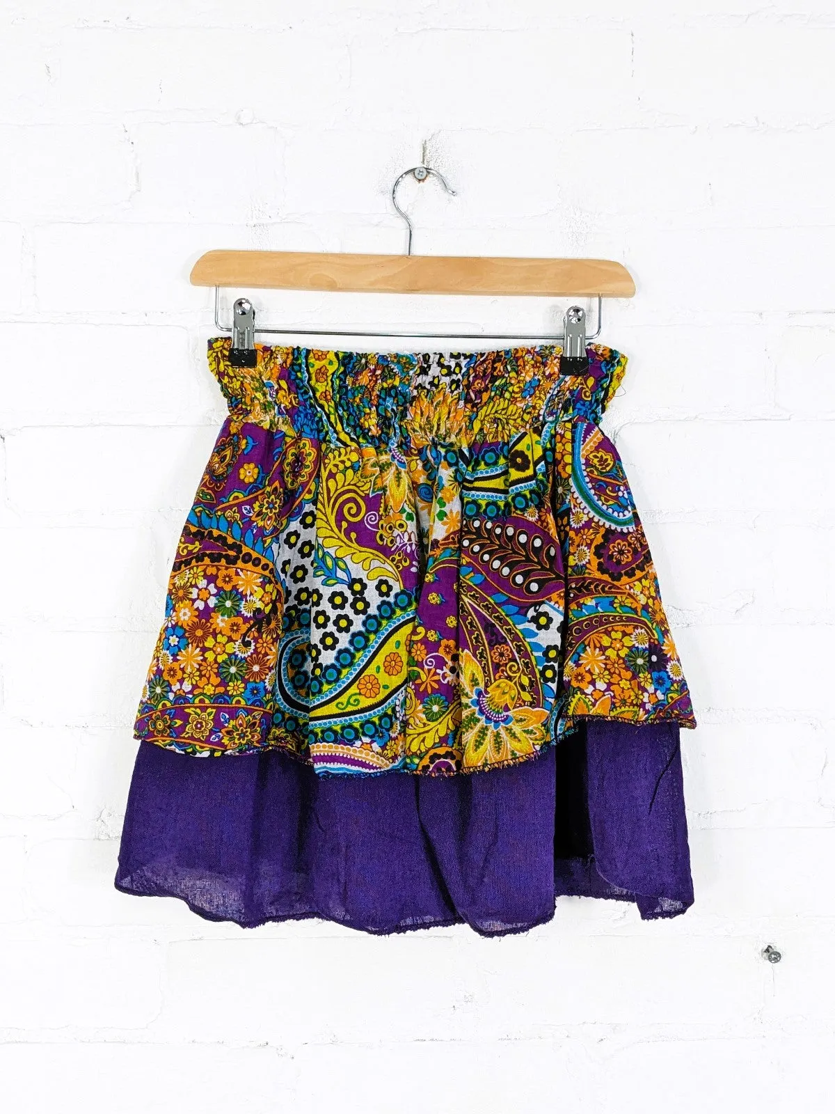 Floral Print Short Skirt