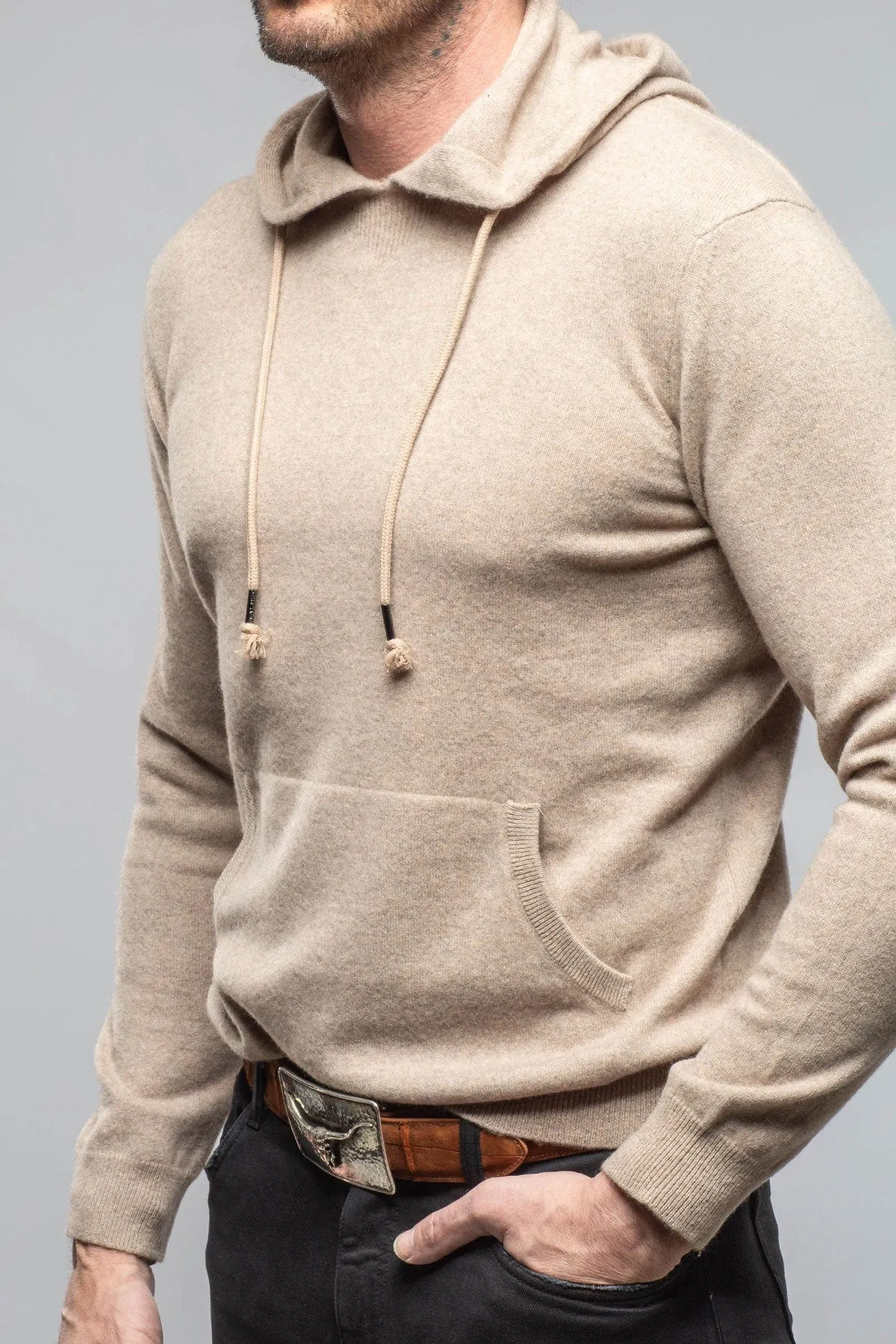 Florio II Cashmere Hoodie In Tan