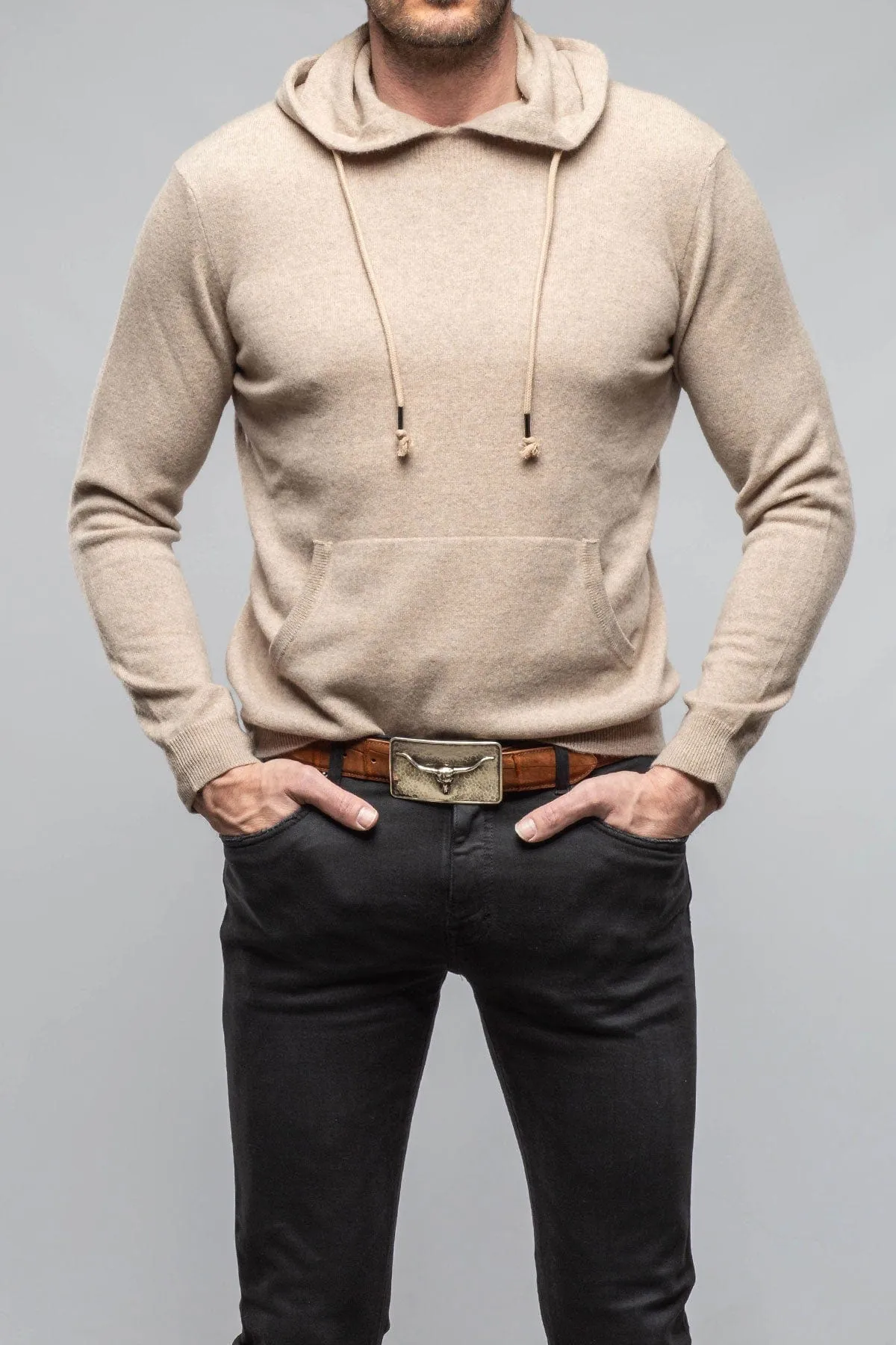 Florio II Cashmere Hoodie In Tan