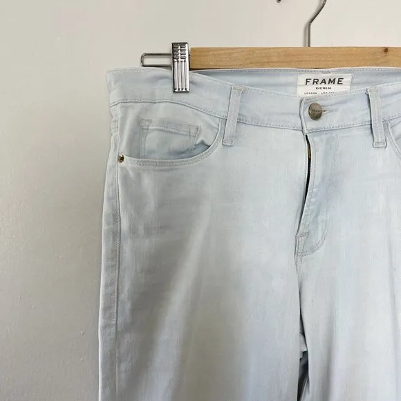 FRAME Le Skinny De Jeanne Light Wash Skinny Jeans - Size 31