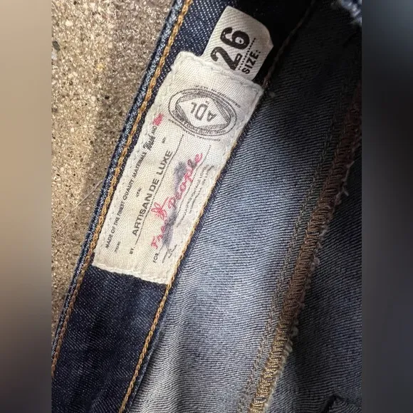 Free People Artisan Deluxe sz26 jeans low rise