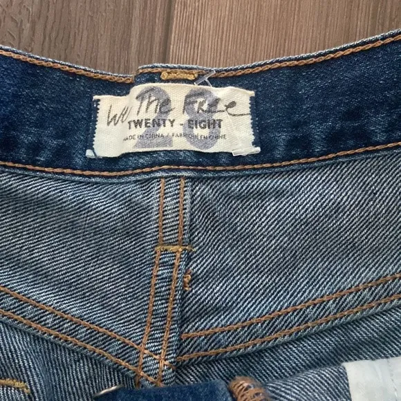 Free people distressed looking jeans Shorts in Size 28