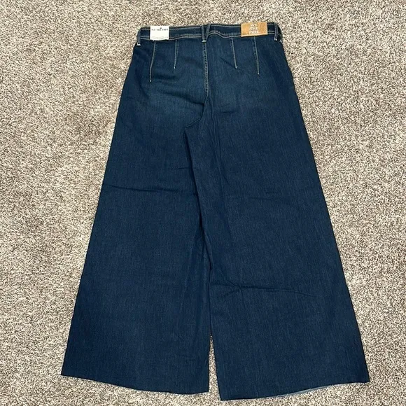 Free People We The Free Curvy Counter Culture Wide Leg Cropped Jeans